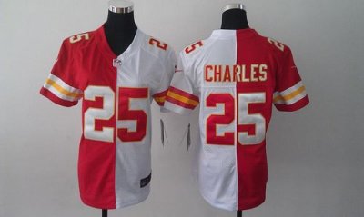 Jerseys Factory Cheap Nike Chiefs #25 Jamaal Charles Red/White W