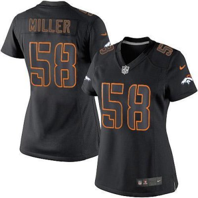 Jerseys Factory Cheap Nike Broncos #58 Von Miller Black Impact W