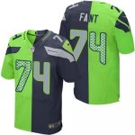 Jerseys Factory Cheap Nike Seahawks #74 George Fant Steel Blue/G