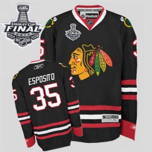 Jerseys Factory Cheap Blackhawks #35 Tony Esposito Embroidered B