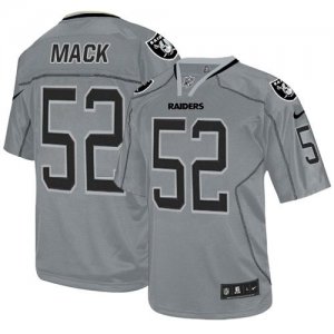 Jerseys Factory Cheap Nike Raiders #52 Khalil Mack Lights Out Gr
