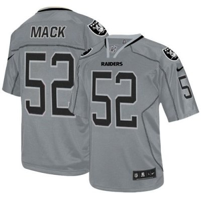 Jerseys Factory Cheap Nike Raiders #52 Khalil Mack Lights Out Gr