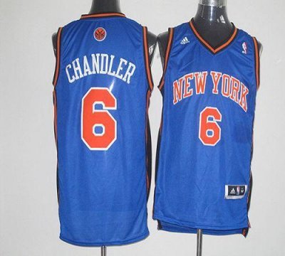 Jerseys Factory Cheap Knicks #6 Tyson Chandler Blue Revolution 3
