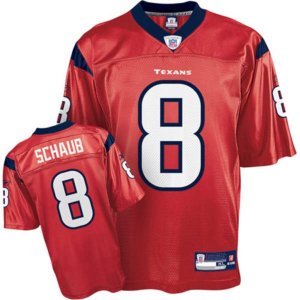 Jerseys Factory Cheap Texans #8 Matt Schaub Red Stitched NFL Jer