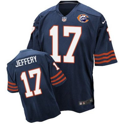 Jerseys Factory Cheap Nike Bears #17 Alshon Jeffery Navy Blue Th