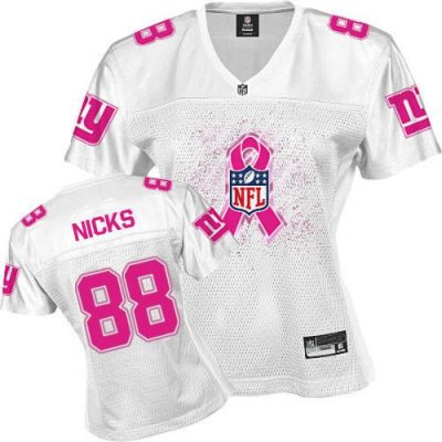 Jerseys Factory Cheap Giants #88 Hakeem Nicks White Women's 2011
