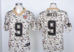 Jerseys Factory Cheap Nike Saints #9 Drew Brees Camo USMC Men's