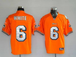 Jerseys Factory Cheap Dolphins Pat White #6 Orange Stitched NFL