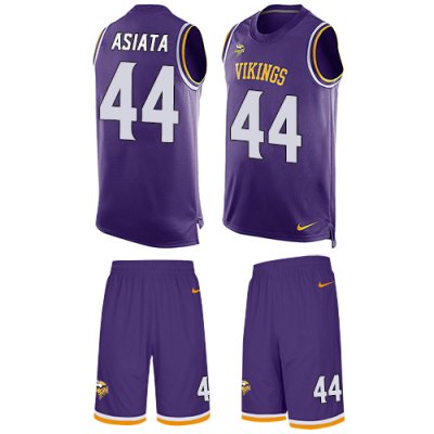 Jerseys Factory Cheap Nike Vikings #44 Matt Asiata Purple Team C
