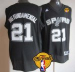 Jerseys Factory Cheap Spurs #21 Tim Duncan Black Big Fundamental