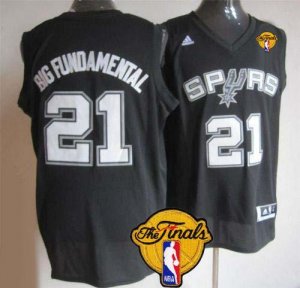Jerseys Factory Cheap Spurs #21 Tim Duncan Black Big Fundamental