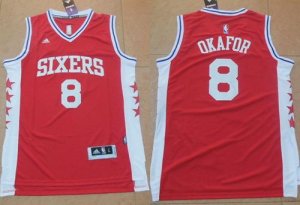 Jerseys Factory Cheap 76ers #8 Jahlil Okafor Red Stitched NBA Je