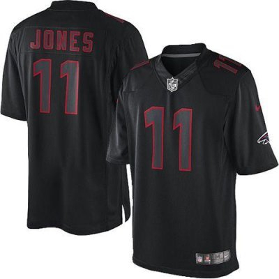 Jerseys Factory Cheap Nike Falcons #11 Julio Jones Black Men's E