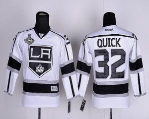 Jerseys Factory Cheap Kings #32 Jonathan Quick White Road 2012 S