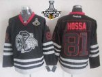 Jerseys Factory Cheap Blackhawks #81 Marian Hossa New Black Ice