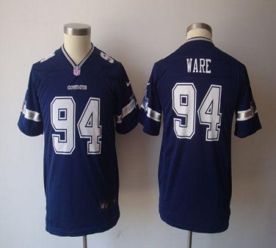 Jerseys Factory Cheap Nike Cowboys #94 DeMarcus Ware Navy Blue T