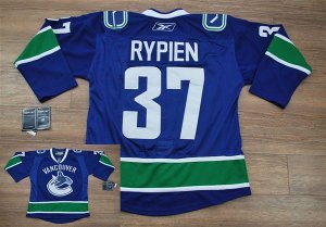 Jerseys Factory Cheap Canucks #37 Rick Rypien Embroidered Blue N