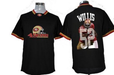 Jerseys Factory Cheap Nike 49ers #52 Patrick Willis Black Men's