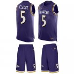 Jerseys Factory Cheap Nike Ravens #5 Joe Flacco Purple Team Colo
