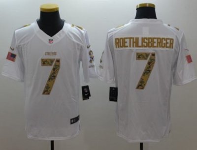 Jerseys Factory Cheap Nike Steelers #7 Ben Roethlisberger White