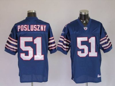 Jerseys Factory Cheap Bills #51 Bill Posluszny Baby Blue Stitche