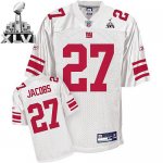 Jerseys Factory Cheap Giants Brandon Jacobs #27 White Super Bowl
