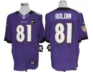 Jerseys Factory Cheap Nike Ravens #81 Anquan Boldin Purple Team