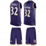 Jerseys Factory Cheap Nike Ravens #32 Eric Weddle Purple Team Co