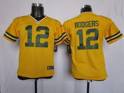 Jerseys Factory Cheap Nike Packers #12 Aaron Rodgers Yellow Alte