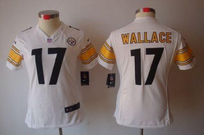 Jerseys Factory Cheap Nike Steelers #17 Mike Wallace White Women