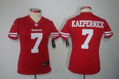 Jerseys Factory Cheap Nike 49ers #7 Colin Kaepernick Red Team Co