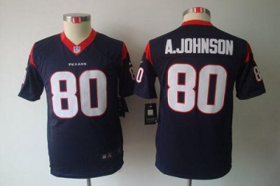 Jerseys Factory Cheap Nike Texans #80 Andre Johnson Navy Blue Te
