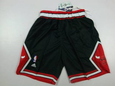 Jerseys Factory Cheap Chicago Bulls Black NBA Shorts