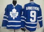 Jerseys Factory Cheap Maple Leafs #9 Colby Armstrong Blue Embroi
