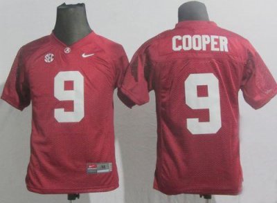 Jerseys Factory Cheap Crimson Tide #9 Amari Cooper Red SEC Patch