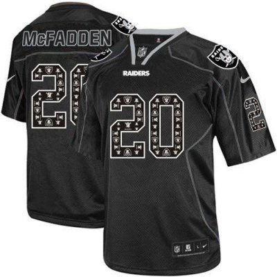 Jerseys Factory Cheap Nike Raiders #20 Darren McFadden New Light