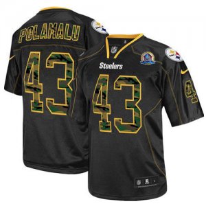 Jerseys Factory Cheap Nike Steelers #43 Troy Polamalu Black With