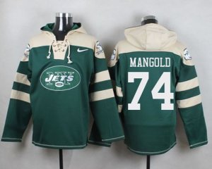 Jerseys Factory Cheap Nike Jets #74 Nick Mangold Green Player Pu