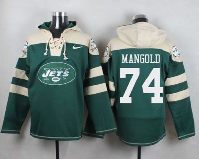 Jerseys Factory Cheap Nike Jets #74 Nick Mangold Green Player Pu