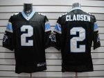 Jerseys Factory Cheap Panthers #2 Jimmy Clausen Black Stitched N