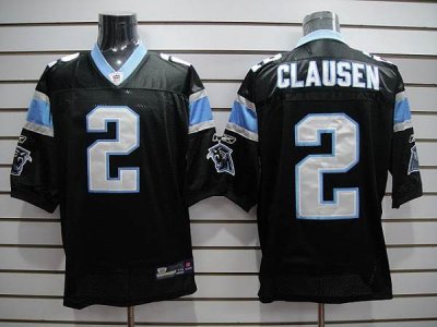 Jerseys Factory Cheap Panthers #2 Jimmy Clausen Black Stitched N