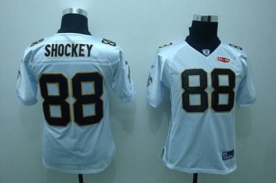 Jerseys Factory Cheap Saints #88 Jeremy Shockey White With Super