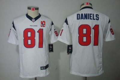 Jerseys Factory Cheap Nike Texans #81 Owen Daniels White With 10