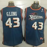 Jerseys Factory Cheap Pistons #43 Grant Long Blue Nike Throwback