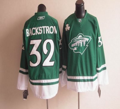 Jerseys Factory Cheap Wild St Patty's Day #32 Niklas Backstrom G