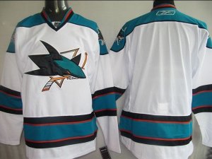 Jerseys Factory Cheap Sharks Blank Embroidered White NHL Jersey