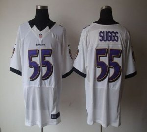 Jerseys Factory Cheap Nike Ravens #55 Terrell Suggs White Men's