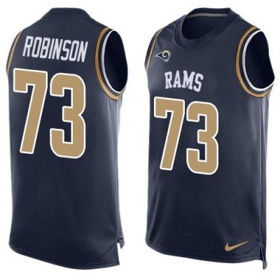 Jerseys Factory Cheap Nike Rams #73 Greg Robinson Navy Blue Team