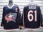 Jerseys Factory Cheap Blue Jackets #61 Rick Nash Embroidered Blu