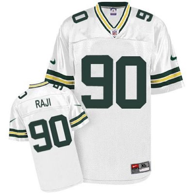 Jerseys Factory Cheap Nike Packers #90 B.J. Raji White Stitched